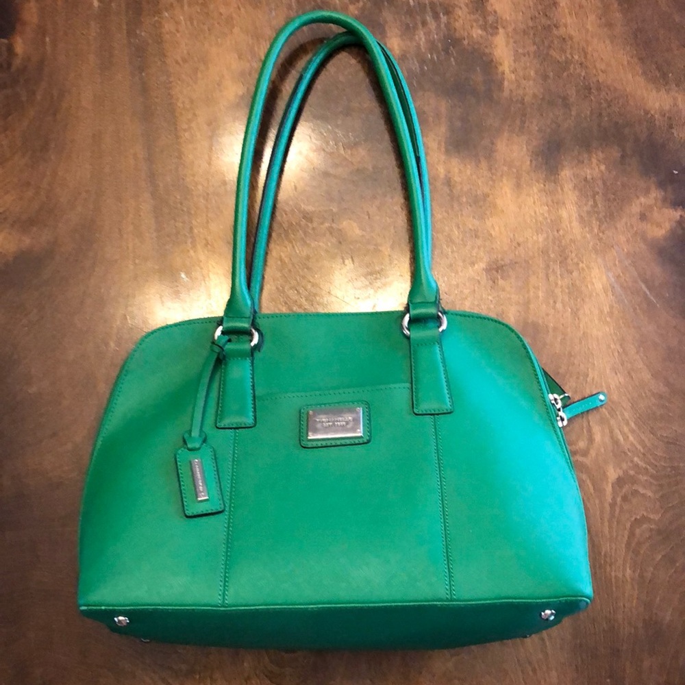 Tignanello Green Leather Satchel